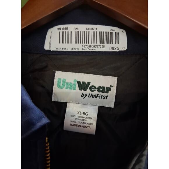 Ford UniWear Men's size XL Mechanic Workwear Utility Trucking Logo Zipper Jacket - Picture 11 of 13